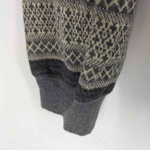 ランズエンド LANDS END 90S 総柄 L/S ポロシャツ メンズ JPN:L