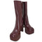 チャールズアンドキース CHARLES&KEITH Corinth コリント ブレードヒールブーツ maroon レディース JPN:36