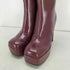 チャールズアンドキース CHARLES&KEITH Corinth コリント ブレードヒールブーツ maroon レディース JPN:36
