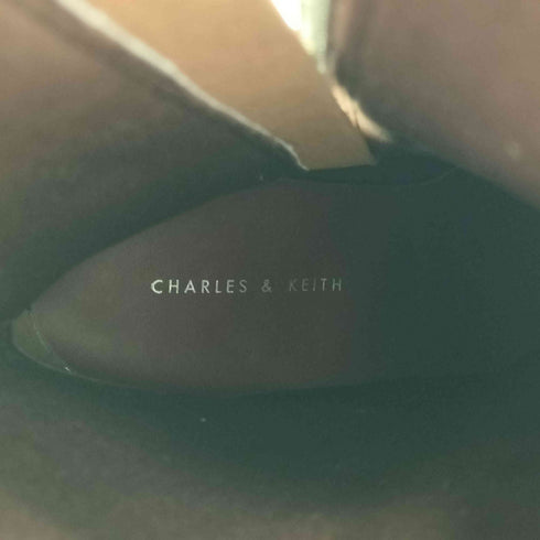 チャールズアンドキース CHARLES&KEITH Corinth コリント ブレードヒールブーツ maroon レディース JPN:36