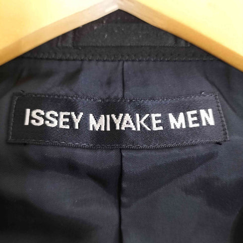 イッセイミヤケメン ISSEY MIYAKE MEN 黒タグ ピンタック 切替 ウール 3B テーラードジャケット メンズ JPN:4
