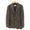 アルマーニコレツィオーニ ARMANI COLLEZIONI ピークドラペル ステッチ レザー 2B テーラードジャケット メンズ