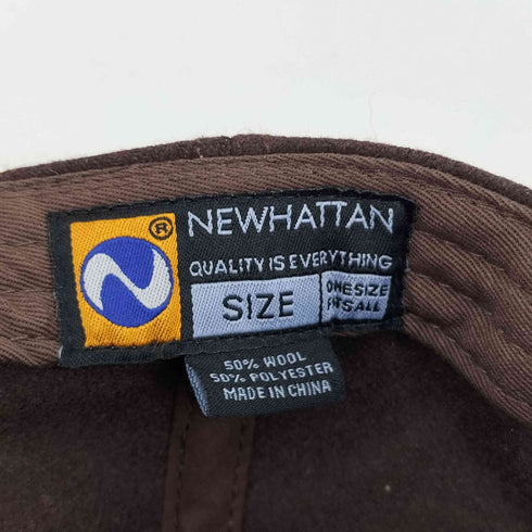 ニューハッタン NEWHATTAN 6パネル フロントロゴキャップ メンズ