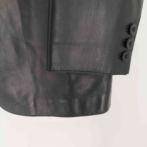 アルマーニコレツィオーニ ARMANI COLLEZIONI ラムスキン ナッパレザー 2B テーラードジャケット メンズ EUR:48