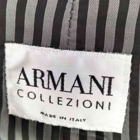 アルマーニコレツィオーニ ARMANI COLLEZIONI ラムスキン ナッパレザー 2B テーラードジャケット メンズ EUR:48