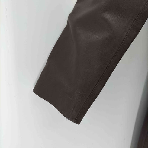 SAN PIEL レザーチェスターコート レディース import:XS
