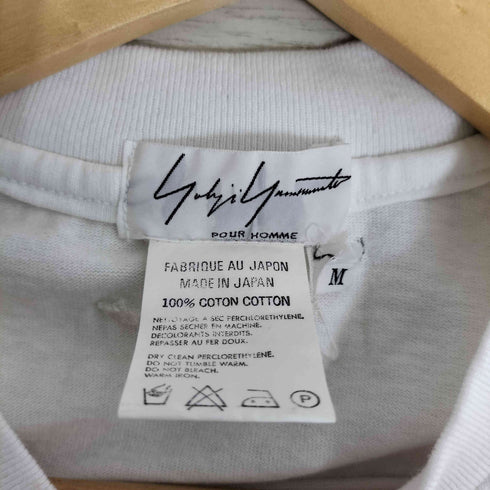 ヨウジヤマモトプールオム Yohji Yamamoto POUR HOMME 97SS 無地 ロングスリーブ クルーネックTシャツ メンズ JPN:M