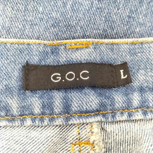 ジーオーシー G.O.C カットオフ ワイド ウエスタン デニム パンツ メンズ