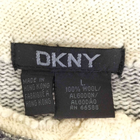 ダナキャランニューヨーク DKNY 90S 香港製レイヤードニット メンズ JPN:L