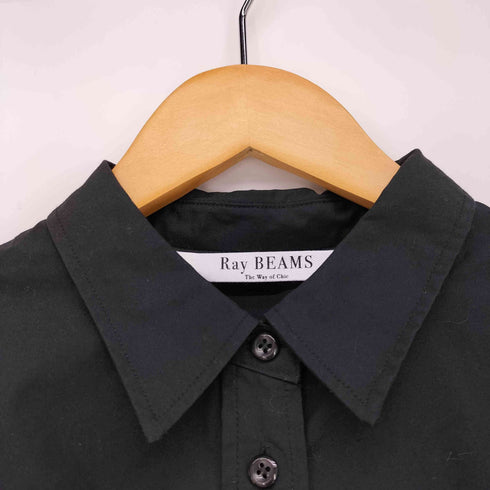 レイビームス Ray BEAMS 22AW クロップドレギュラーカラーシャツ レディース
