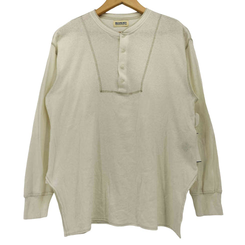 ビームスボーイ BEAMS BOY 24SS リブ スウィッチ ヘンリーネック ロングスリーブ Tシャツ レディース