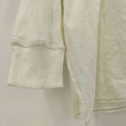 ビームスボーイ BEAMS BOY 24SS リブ スウィッチ ヘンリーネック ロングスリーブ Tシャツ レディース