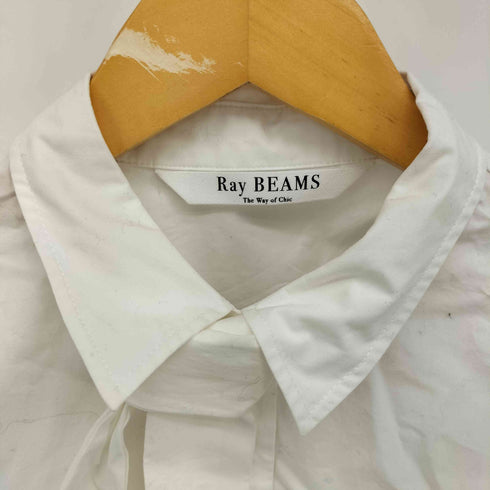 レイビームス Ray BEAMS 23AW タイ付 クロップドシャツ レディース