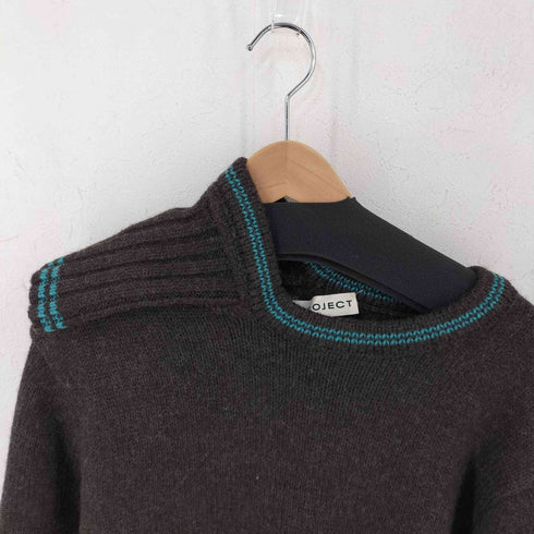 ワイプロジェクト Y/PROJECT DOUBLE NECK OVERSIZED SWEATER メンズ import:M