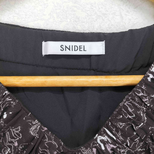 スナイデル snidel プリーツカラープリントワンピ レディース JPN:1