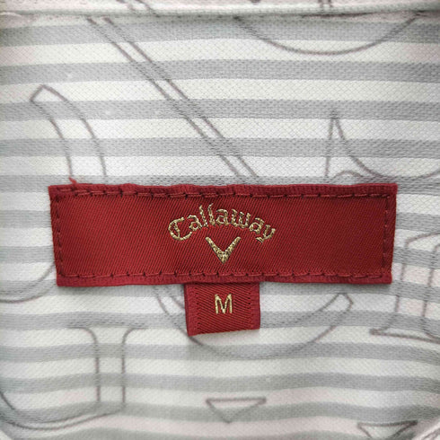 キャロウェイ Callaway ストライプ柄ハーフボタンシャツ メンズ JPN:M