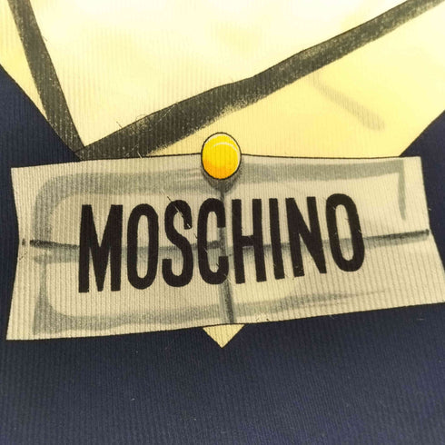 モスキーノ MOSCHINO 総柄スカーフ シルク レディース