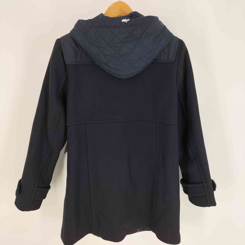 トミーヒルフィガー TOMMY HILFIGER キルティング 異素材切替 ウール ナイロン フーデッド ダッフルコート メンズ import:M