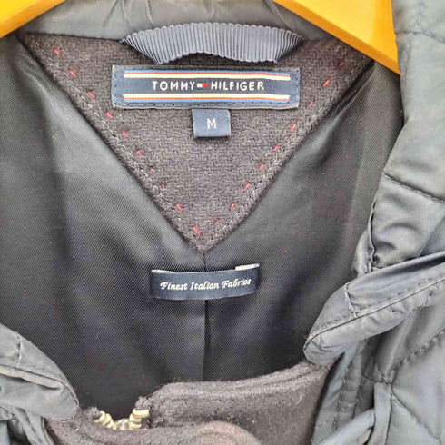 トミーヒルフィガー TOMMY HILFIGER キルティング 異素材切替 ウール ナイロン フーデッド ダッフルコート メンズ import:M