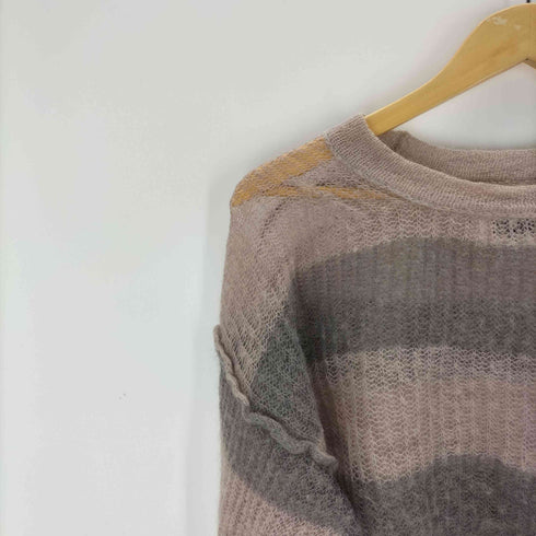エムエムシックスメゾンマルジェラ MM6 Maison Margiela モヘアボーダーニット レディース JPN:M