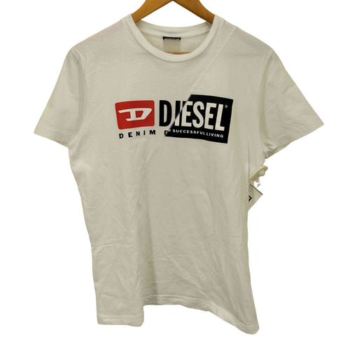ディーゼル DIESEL ロゴ切替デザインクルーネックS/S Tシャツ メンズ JPN:S