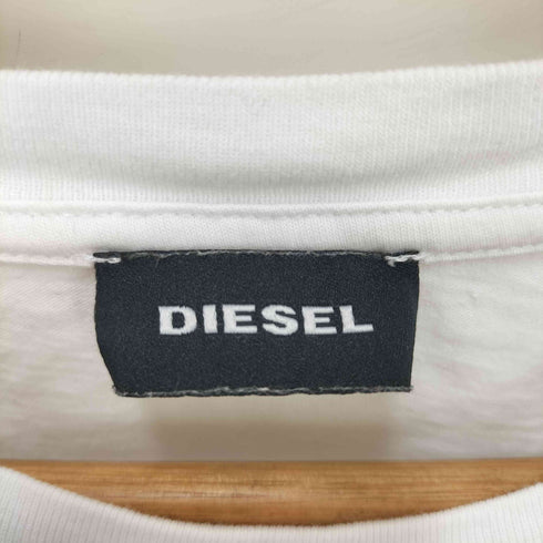 ディーゼル DIESEL ロゴ切替デザインクルーネックS/S Tシャツ メンズ JPN:S