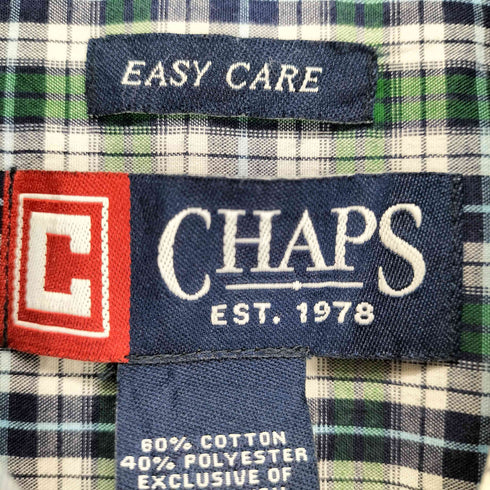 チャップスラルフローレン CHAPS RALPH LAUREN EASY CARE オックスフォードチェックシャツ メンズ JPN:L