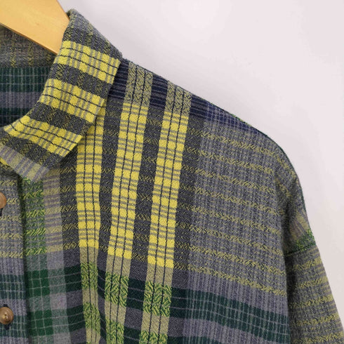 コットンハウスアヤ Cotton House Aya マルチカラー ウールコットン チェックシャツ レディース JPN:M