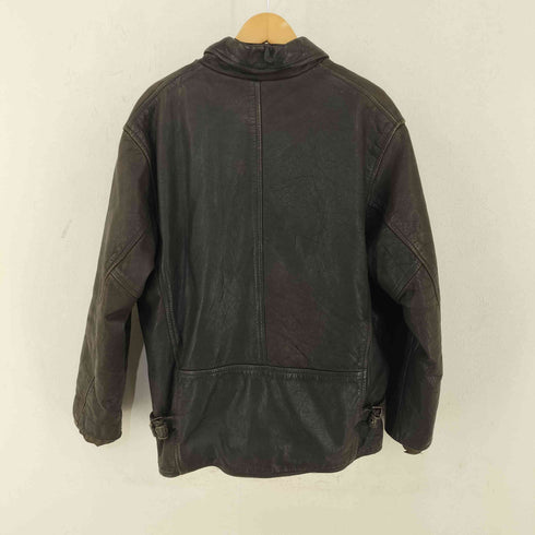RED SKINS ブランケットライナー付き フロントワッペン シボ革レザージャケット メンズ import:M