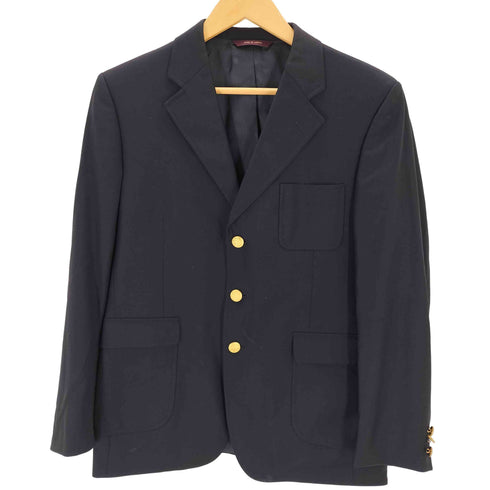 ブルックスブラザーズ BROOKS BROTHERS ロロピアーナ 金ボタン ウール紺ブレザー メンズ 16