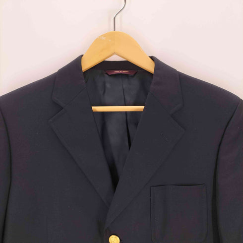 ブルックスブラザーズ BROOKS BROTHERS ロロピアーナ 金ボタン ウール紺ブレザー メンズ 16