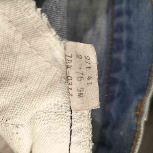 リーバイス Levis 70s MADE IN USA オレンジタブ 784-0317 ジッパーフライデニムパンツ ボタン裏9 SCOVILL レディース W27