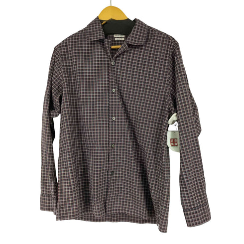 スティーブンアラン Steven Alan MINI TARTAN CHECK OPEN COLLAR SHIRT メンズ JPN:L
