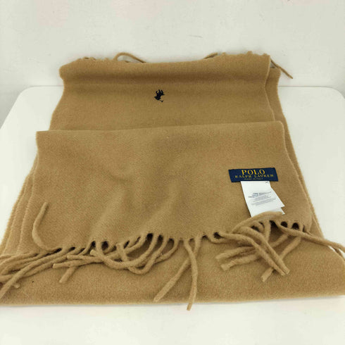 ポロラルフローレン POLO RALPH LAUREN 刺繍 ウールマフラー レディース ONE SIZE