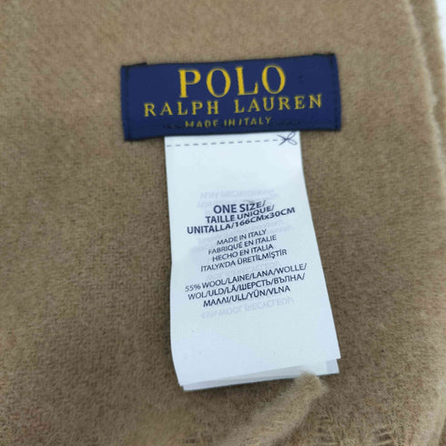 ポロラルフローレン POLO RALPH LAUREN 刺繍 ウールマフラー レディース ONE SIZE