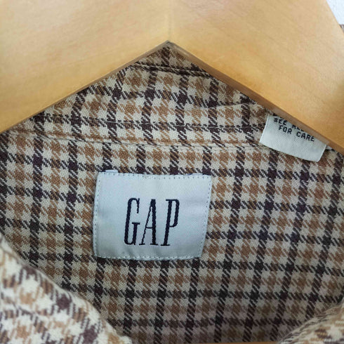 ギャップ Gap OLD 白タグ チェック BDシャツ メンズ JPN:XL