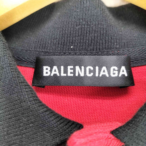 バレンシアガ BALENCIAGA OVERSIZED STRIPE POLO メンズ XXS