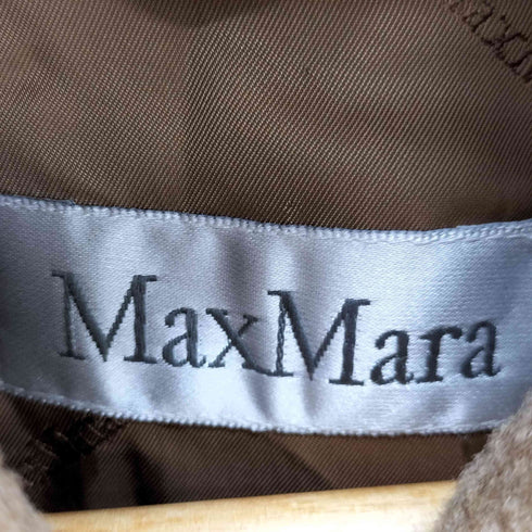 マックスマーラ MAX MARA 銀タグ キャメル ロングコート レディース JPN:40