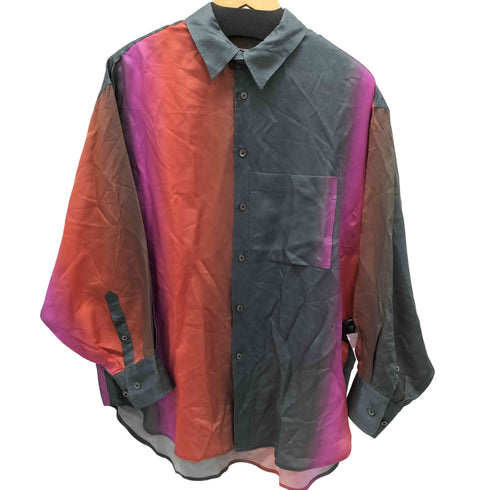 ジョンメイソンスミス JOHN MASON SMITH RAYON SILK TICKET POCKET REGULER COLLAR SHIRT メンズ 38