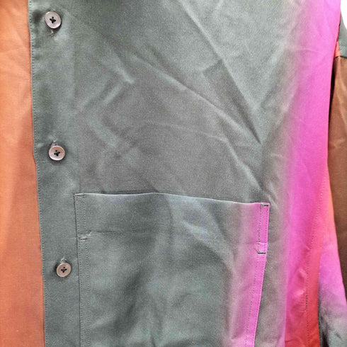 ジョンメイソンスミス JOHN MASON SMITH RAYON SILK TICKET POCKET REGULER COLLAR SHIRT メンズ 38