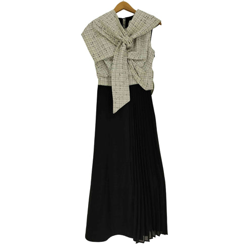 HDXULY Design Tweed Dress デザイン ツイード ドレス ワンピース レディース