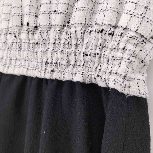 HDXULY Design Tweed Dress デザイン ツイード ドレス ワンピース レディース