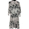 リリーブラウン Lily Brown 23AW 大花柄フリンジワンピース レディース ONE SIZE