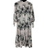 リリーブラウン Lily Brown 23AW 大花柄フリンジワンピース レディース ONE SIZE