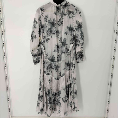 リリーブラウン Lily Brown 23AW 大花柄フリンジワンピース レディース ONE SIZE