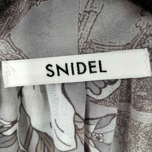 スナイデル snidel プリーツボウタイ プリントワンピ レディース JPN:0