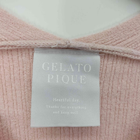 ジェラートピケ gelato pique レーヨン混 ノースリーブ サマーニット ワンピース レディース FREE