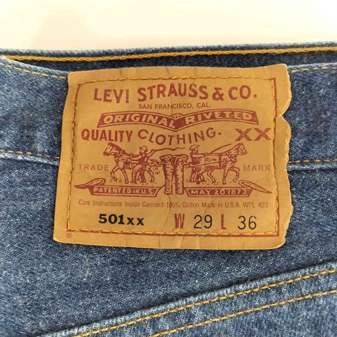リーバイス Levis 90s 94年製 MADE IN USA 501xx ボタンフライデニムパンツ ボタン裏552 メンズ W29 L36