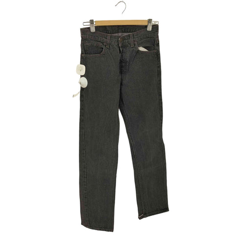 リーバイス Levis MADE IN USA 501-0658 先染めブラック ストレートデニムパンツ ボタン裏653 メンズ W29 L32
