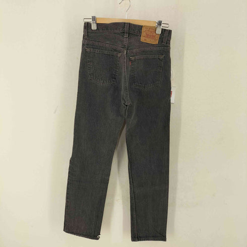 リーバイス Levis MADE IN USA 501-0658 先染めブラック ストレートデニムパンツ ボタン裏653 メンズ W29 L32